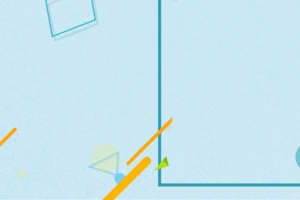秋季上新简约几何蓝色banner