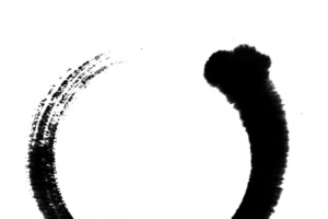 毛笔圈免抠素材