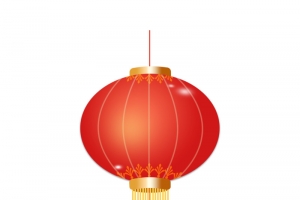 新年快乐红色灯笼创意设计