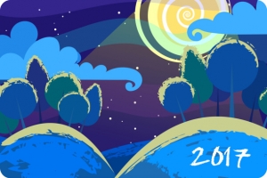 矢量2017年日历