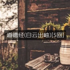 道德经（白云出岫）第五章回
