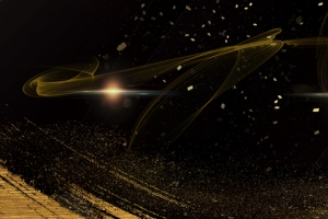高端地产大气质感鎏金黑色banner