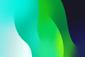 蓝色绿色渐变曲线抽象设计4K高清壁纸3840x2400免费下载