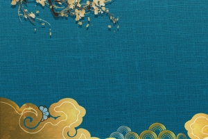 云海梅花背景