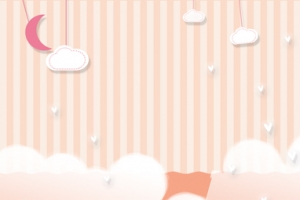 可爱粉色卡通儿童促销banner
