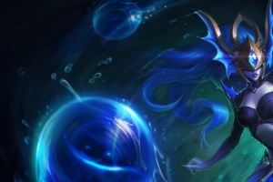 LOL暗黑元首辛德拉史诗皮肤 亚特兰蒂斯3440x1440壁纸