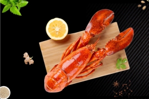 小龙虾简约黑色banner