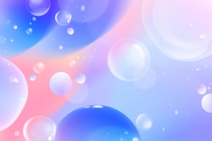 浪漫梦幻气泡背景