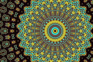 分形 万花筒 彩色 抽象 数字艺术 4k壁纸 3840x2160