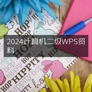 2024年计算机二级WPS备考资料