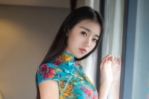旗袍美女可乐Vicky 4K壁纸