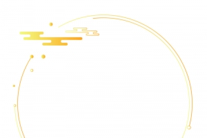 中式金色简约圆环边框高清PNG免扣设计素材免费下载