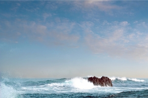 大海海浪钓鱼竿PSD分层主图背景素材