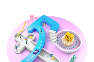 3D唯美科技未来元素