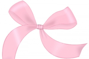 粉色蝴蝶结免抠