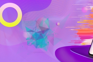 紫色渐变双十一手机淘宝双11banner