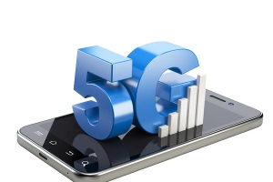 移动5G技术立体插画