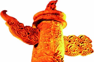 高清雕刻雕龙柱子