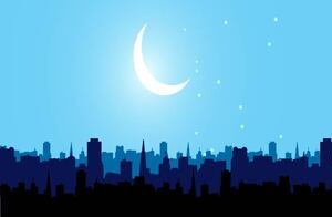 城市夜晚街景banner