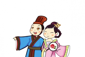 七夕牛郎织女卡通浪漫