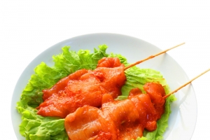 烧烤里脊肉撸串儿