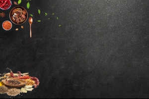 美味香辣蟹大气黑色banner