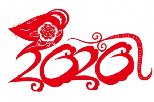 鼠年红色剪纸2020