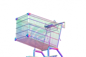 购物车立体C4D节日特惠