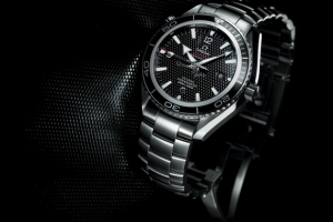 黑色背景质感手表