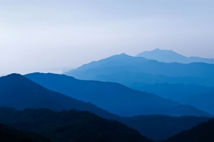 山脉 雾 黄昏 风景 自然 4k壁纸 3840x2160