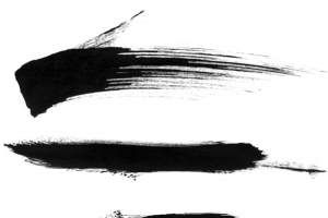 笔刷水墨PNG高清透明装饰元素墨迹笔触设计素材免费下载