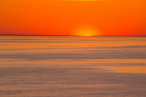 大海 地平线 日落 自然 4k壁纸 3840x2160