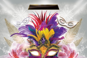 相约三月天魅力女神节酒吧促销H5海报背景