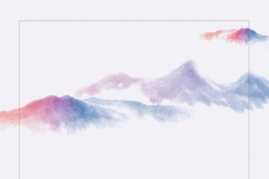 卡通手绘古风水彩