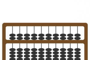 扁平风算盘矢量免抠png