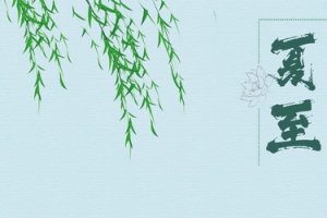 夏至荷花海报背景