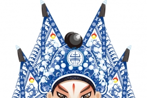 京剧戏曲卡通人物高清PNG透明免扣设计素材免费下载