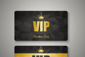 金色VIP会员卡背景素材