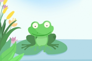 童话卡通绿色banner