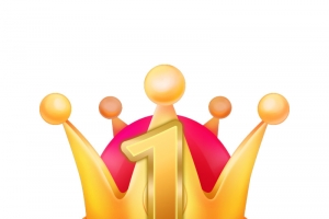 第一名金牌皇冠高清PNG透明免扣设计素材免费下载