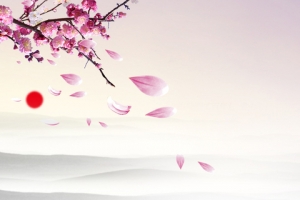 中国风紫色banner背景
