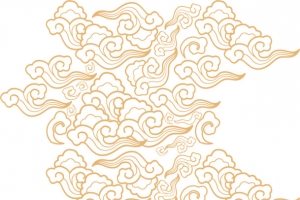 祥云云纹矢量装饰元素