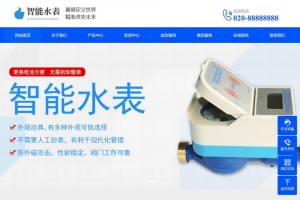 帝国CMS模板：响应式营销型智能水表企业网站，全端自适应展示