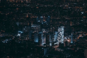 北京 中国 夜城 俯视 摩天大楼 4k壁纸 3840x2160