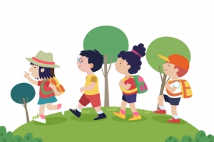 夏令营暑假野营郊游儿童小学
