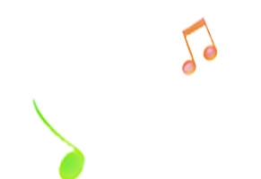 气泡音乐符号漂浮