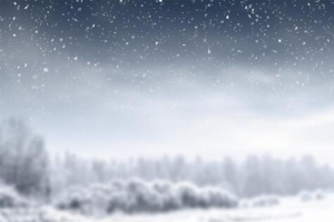 迷人雪花冬日海报banner背景