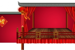 中国风古代舞台素材