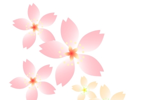 粉色黄色桃花元素