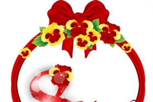 三八妇女节装饰元素